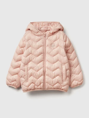 Benetton, Padded Jacket With Hood, Size: 116, Soft Pink, Kids United Colors of Benetton