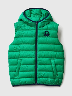 Benetton, Padded Jacket With Hood, size 3XL, Green, Kids United Colors of Benetton