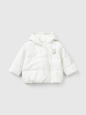 Benetton, Padded Jacket With Hood, size 82, Creamy White, Kids United Colors of Benetton