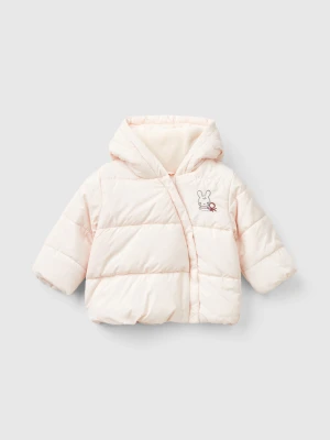 Zdjęcie produktu Benetton, Padded Jacket With Hood, Size: 68, Soft Pink, Kids United Colors of Benetton