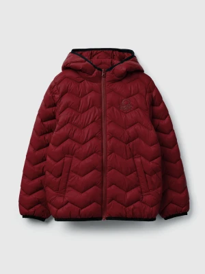 Benetton, Padded Jacket With Hood, Size: S, Burgundy, Kids United Colors of Benetton