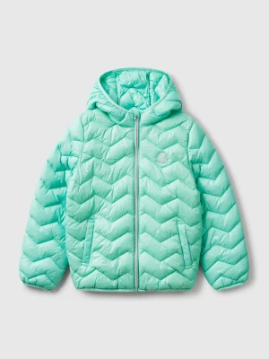 Benetton, Padded Jacket With Hood, size XL, Aqua, Kids United Colors of Benetton