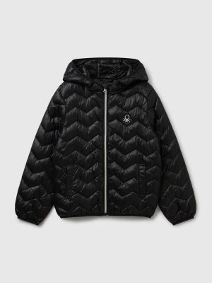 Benetton, Padded Jacket With Hood, size XL, Black, Kids United Colors of Benetton