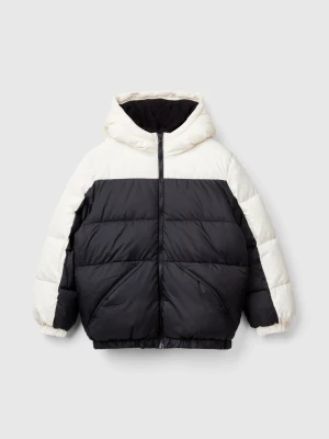 Benetton, Padded Jacket With Hood, Size: XL, Black, Kids United Colors of Benetton