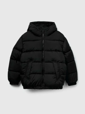 Benetton, Padded Jacket With Hood, Size: XL, Black, Kids United Colors of Benetton