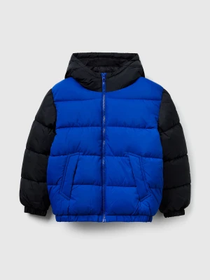Benetton, Padded Jacket With Hood, Size: XL, Bright Blue, Kids United Colors of Benetton