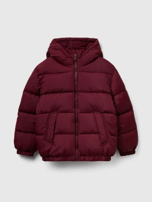 Benetton, Padded Jacket With Hood, Size: XL, Burgundy, Kids United Colors of Benetton