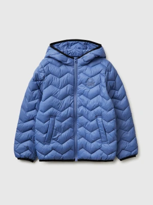 Benetton, Padded Jacket With Hood, Size: XL, Air Force Blue, Kids United Colors of Benetton