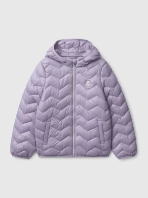 Benetton, Padded Jacket With Hood, size XL, Periwinkle, Kids United Colors of Benetton