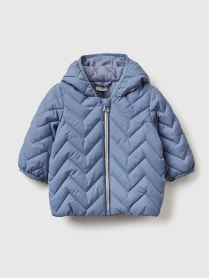 Benetton, Padded Puffer Jacket With Ear Flaps, Size: 62, Sky Blue, Kids United Colors of Benetton