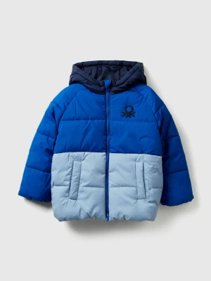 Benetton, Padded "rain Defender" Jacket, Size: 116, Bright Blue, Kids United Colors of Benetton