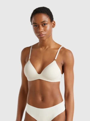 Benetton, Padded Triangle Bra, size , Creamy White, Women United Colors of Benetton