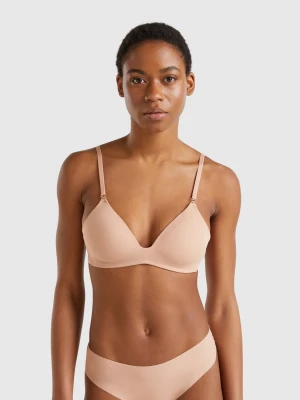 Benetton, Padded Triangle Bra, size , Beige, Women United Colors of Benetton
