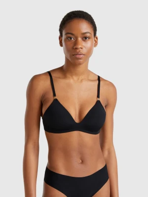 Benetton, Padded Triangle Bra, size , Black, Women United Colors of Benetton