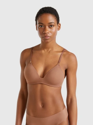 Benetton, Padded Triangle Bra, size , Brown, Women United Colors of Benetton