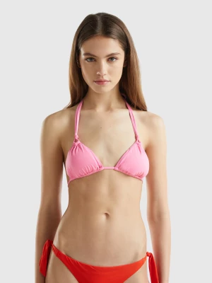 Benetton, Padded Triangle Swim Top In Econyl®, size 1°, Pink, Women United Colors of Benetton