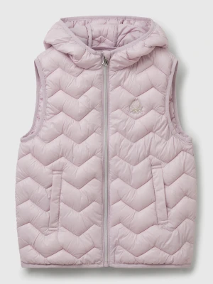 Benetton, Padded Vest With Hood, Size: 2XL, Lilac, Kids United Colors of Benetton