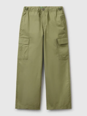 Benetton, Parachute Trousers In Stretch Cotton, size XL, , Kids United Colors of Benetton