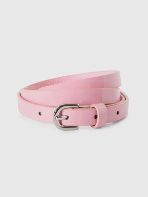 Benetton, Pastel Pink Low Waist Patent Belt, size L, Pastel Pink, Women United Colors of Benetton