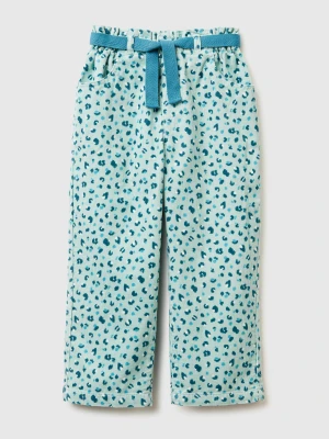 Benetton, Patterned Corduroy Trousers, Size: 116, Aqua, Kids United Colors of Benetton