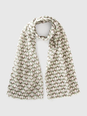 Zdjęcie produktu Benetton, Patterned Green Scarf, size OS, Green, Women United Colors of Benetton