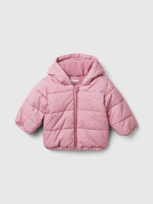 Benetton, Patterned Jacket With Zip And Hood, size 82, Pink, Kids United Colors of Benetton