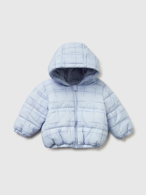 Benetton, Patterned Jacket With Zip And Hood, Size: 82, Sky Blue, Kids United Colors of Benetton