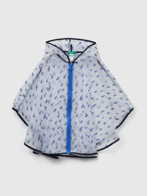 Benetton, Patterned Rain Cape, Size: OS, Light Blue, Kids United Colors of Benetton