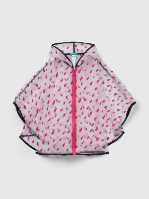 Benetton, Patterned Rain Cape, Size: OS, Pink, Kids United Colors of Benetton