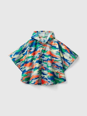 Benetton, Patterned Rain Poncho, size OS, Multi-color, Kids United Colors of Benetton