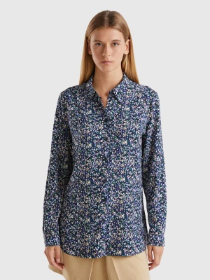 Benetton, Patterned Shirt In Viscose, size XS, Multi-color, Women United Colors of Benetton