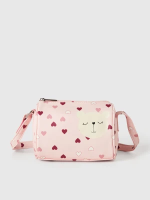 Benetton, Patterned Shoulder Bag, Size: OS, Soft Pink, Kids United Colors of Benetton