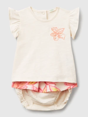 Benetton, Patterned Tank Top And Skirt Set, size 82, Multi-color, Kids United Colors of Benetton