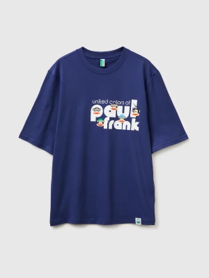 Benetton, Paul Frank Short Sleeve T-shirt, Size: XL, Blue, Men United Colors of Benetton