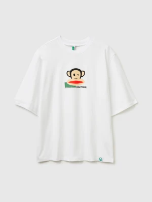 Benetton, Paul Frank Short Sleeve T-shirt, Size: XL, White, Men United Colors of Benetton