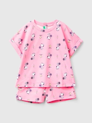 Benetton, ©peanuts Pyjama Shorts, size L, Pink, Kids United Colors of Benetton