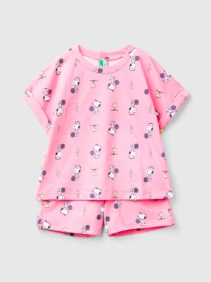 Benetton, ©peanuts Pyjama Shorts, size S, Pink, Kids United Colors of Benetton