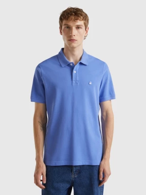 Benetton, Periwinkle Regular Fit Polo, size L, Periwinkle, Men United Colors of Benetton