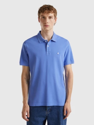 Benetton, Periwinkle Regular Fit Polo, size L, Periwinkle, Men United Colors of Benetton