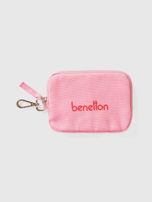 Benetton, Pink Keychain And Coin Purse, size OS, Pink, Women United Colors of Benetton