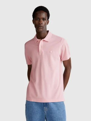 Benetton, Pink Regular Fit Polo, size XL, Pink, Men United Colors of Benetton