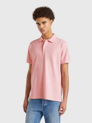 Benetton, Pink Regular Fit Polo, size XS, Pink, Men United Colors of Benetton