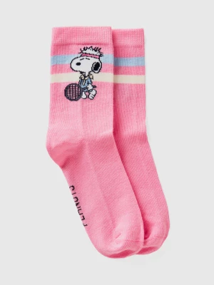 Benetton, Pink Snoopy ©peanuts Socks, size 25-29, Pink, Kids United Colors of Benetton