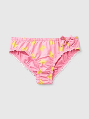 Benetton, Pink Swim Trunks With Butterfly Pattern, size 74, Pink, Kids United Colors of Benetton
