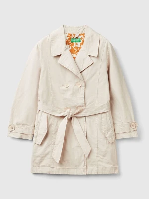 Benetton Płaszcz przejściowy w kolorze beżowym rozmiar: 140