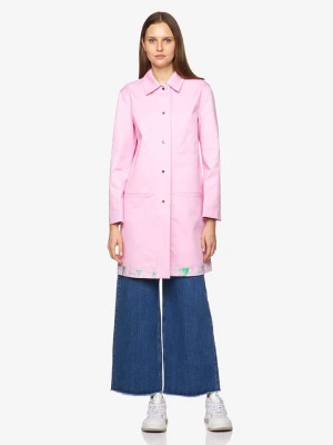 Benetton Płaszcz przejściowy w kolorze różowym ze wzorem rozmiar: 34