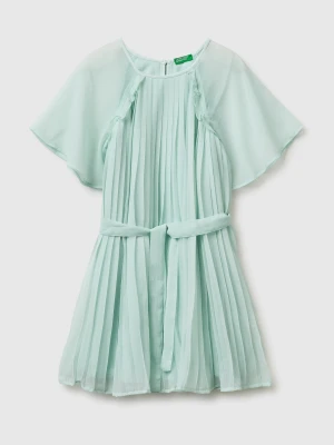 Benetton, Pleated Dress, Size: XL, Aqua, Kids United Colors of Benetton