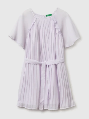 Benetton, Pleated Dress, Size: XL, Lilac, Kids United Colors of Benetton
