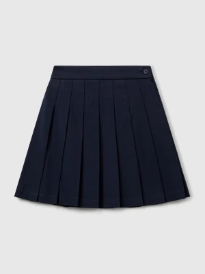 Benetton, Pleated Skirt In Flannel, size XL, Gray, Kids United Colors of Benetton