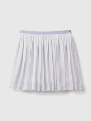 Benetton, Pleated Skirt, size M, White, Kids United Colors of Benetton